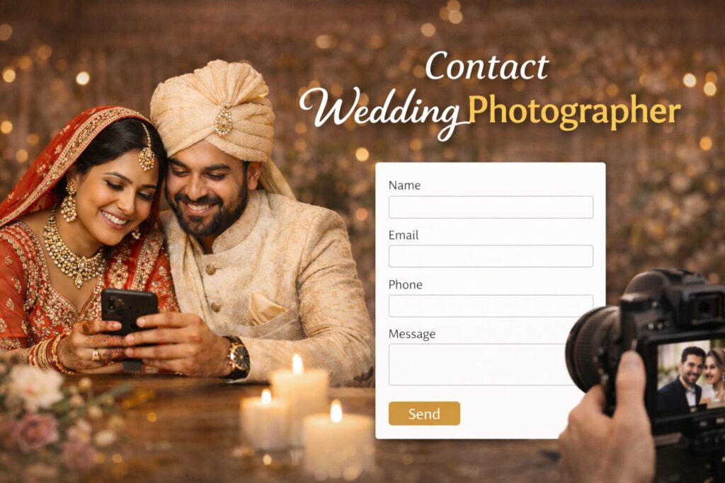 Contact wedding photographer
